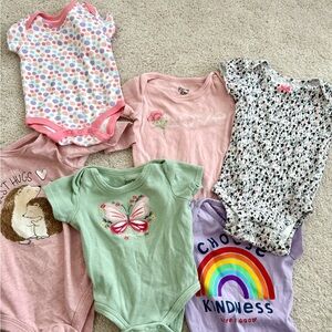 Bundle Set of 6 Kids Bodysuits
